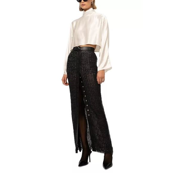 Nonchalant Label Karina Leather Maxi Skirt Black - M - Picture 5 of 5